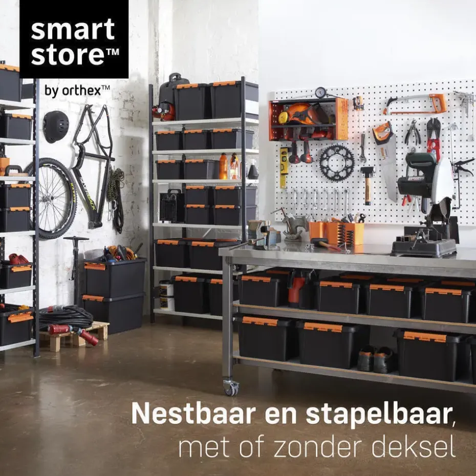 SmartStore Stevige Opbergbox 49L Set van 3 - 59x39x34cm