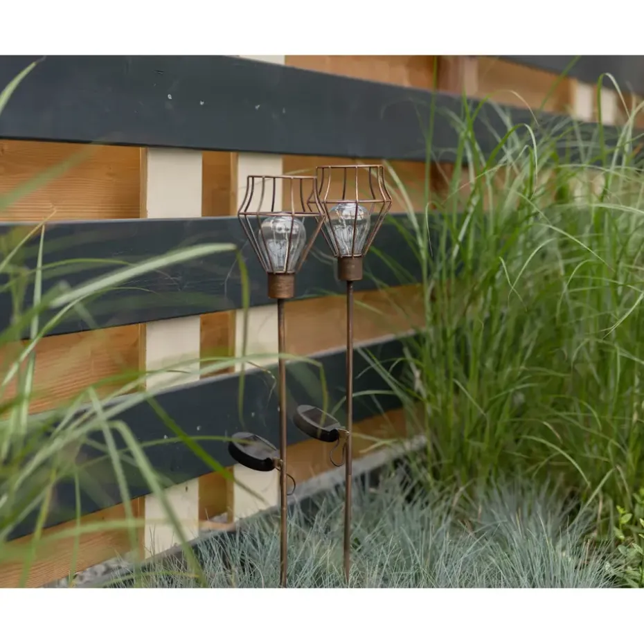 Solar Grondspies Tuinlamp - Pentagon - 2 stuks