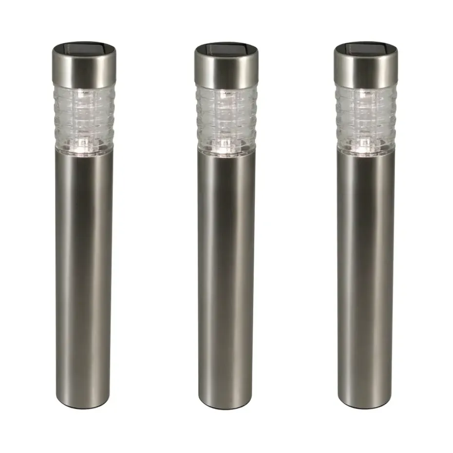Solar Tuinlamp - Tacoma - 3 stuks - 5 Lumen - LED