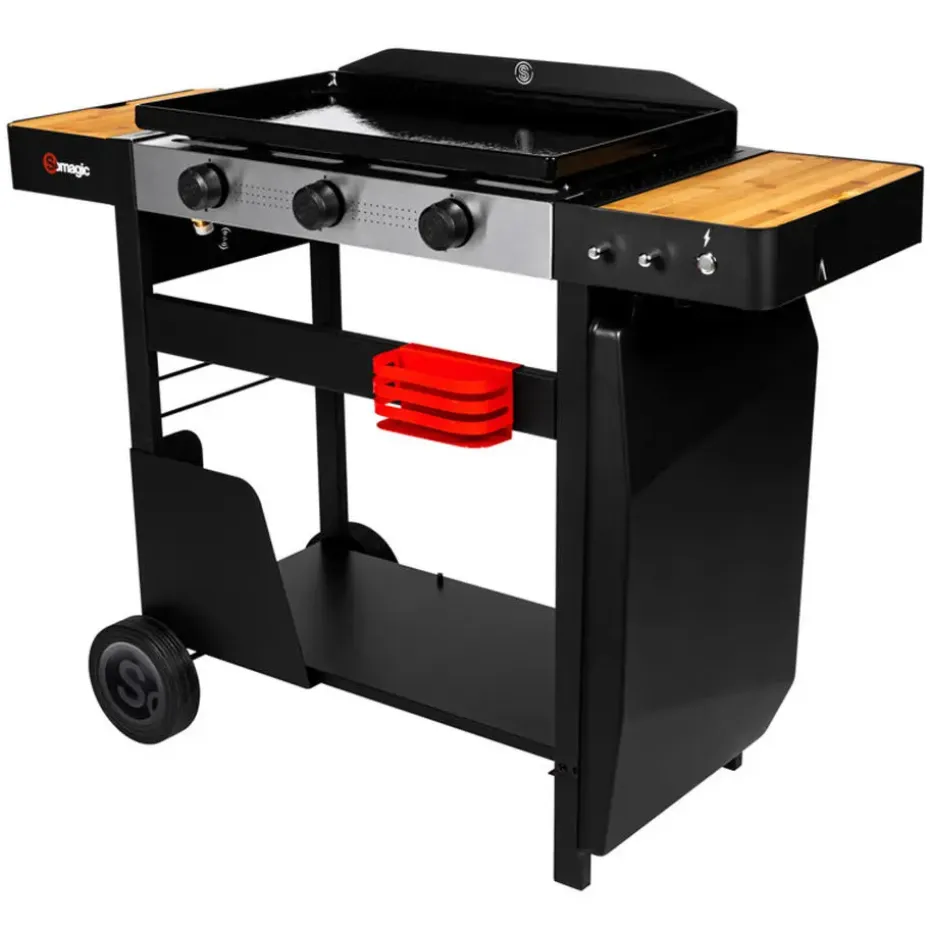 Somagic Plancha - Zwart - 112.5 x 47.5 x 88.5cm