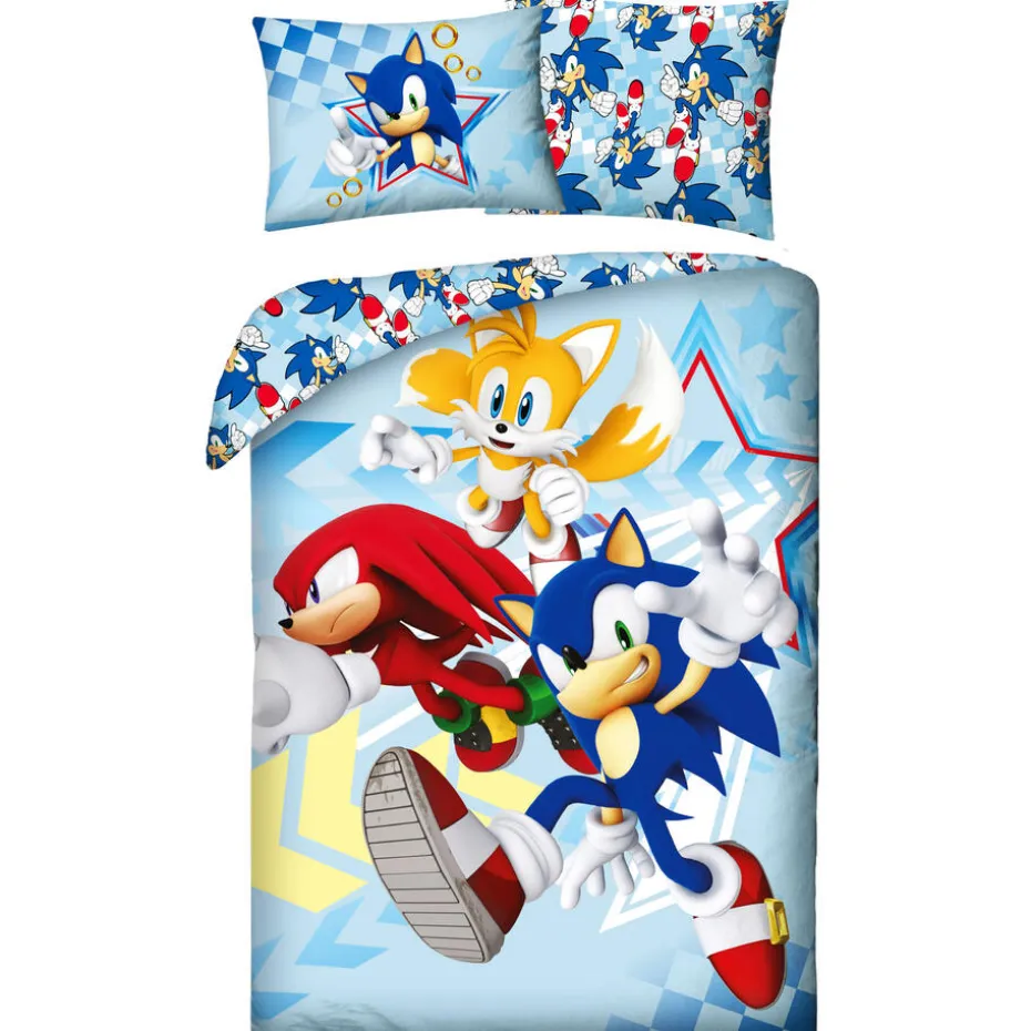 Sonic Dekbedovertrek Speed Friends - Eenpersoons - 140 x 200 cm - Katoen