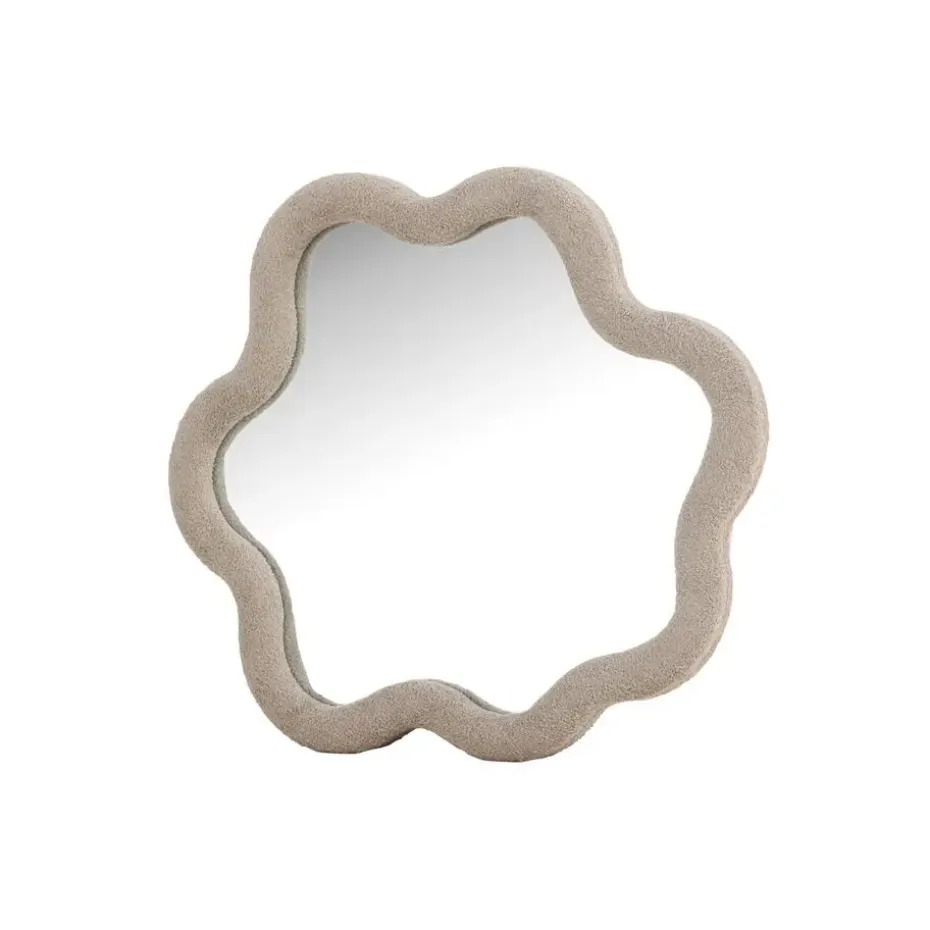 Spiegel Beige Bouclé - 70x70x3,5cm - Kungsbacka