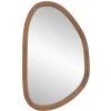 Spiegel Organic - antraciet/bruin - hout - 58x37x2 cm