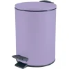 Spirella Pedaalemmer Cannes - lila paars - 3L - metaal - 17x25 cm