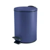 Spirella Pedaalemmer Cannes - blauw - 3L - metaal - 17 x 25 cm