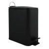 Spirella Pedaalemmer Paris - zwart - 5L - metaal - 28 x 14 x 29 cm