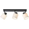Spot 3-lichts Amani - zwart/off-white - E27