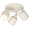 3-spot Mosi E14 - beige metaal - 11x24x28 cm