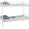 Stapelbed Dixie 90x200cm - metaal - mat wit
