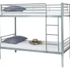 Stapelbed Dixie 90x200cm - metaal - mat grijs