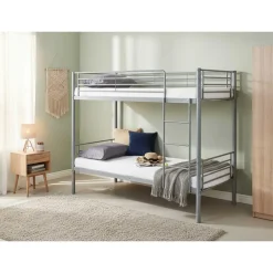 Stapelbed Dixie 90x200cm - metaal - mat grijs