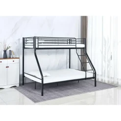Stapelbed Trixie 90x200 & 140x200 - metaal - mat zwart