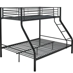 Stapelbed Trixie 90x200 & 140x200 - metaal - mat zwart
