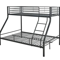 Stapelbed Trixie 90x200 & 140x200 - metaal - mat zwart