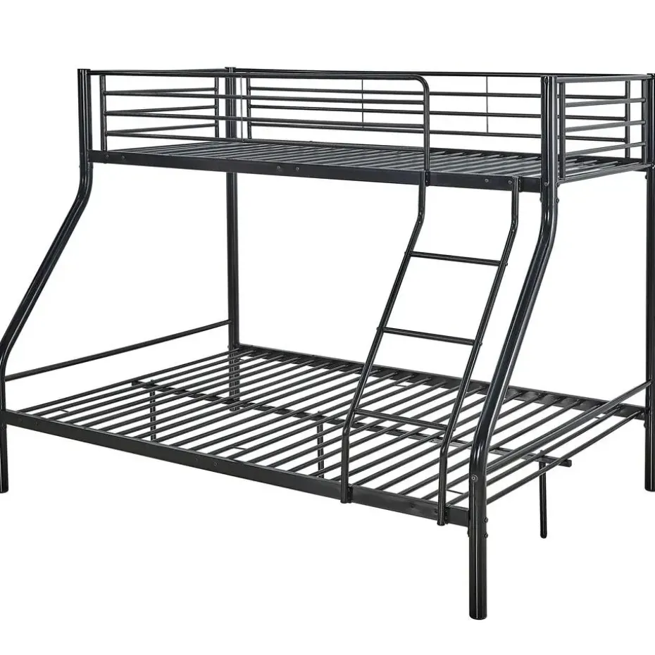 Stapelbed Trixie 90x200 & 140x200 - metaal - mat zwart
