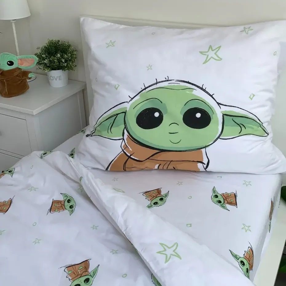 Star Wars Dekbedovertrek Baby Yoda - Eenpersoons - 140 x 200 cm - Katoen