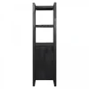 StarFurn - Boekenkast Boaz Black 1 deur - 55 cm - zwart