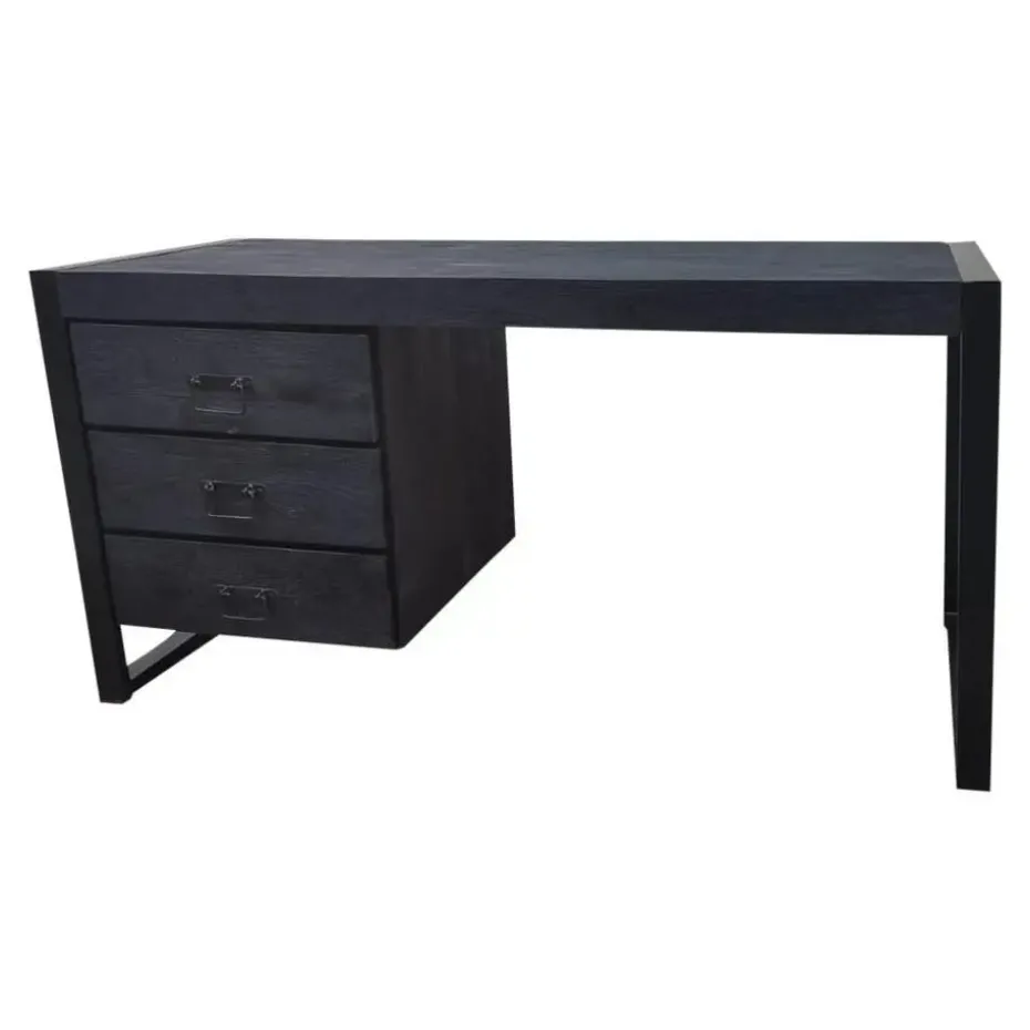 StarFurn - Bureau Boaz 145 cm - zwart