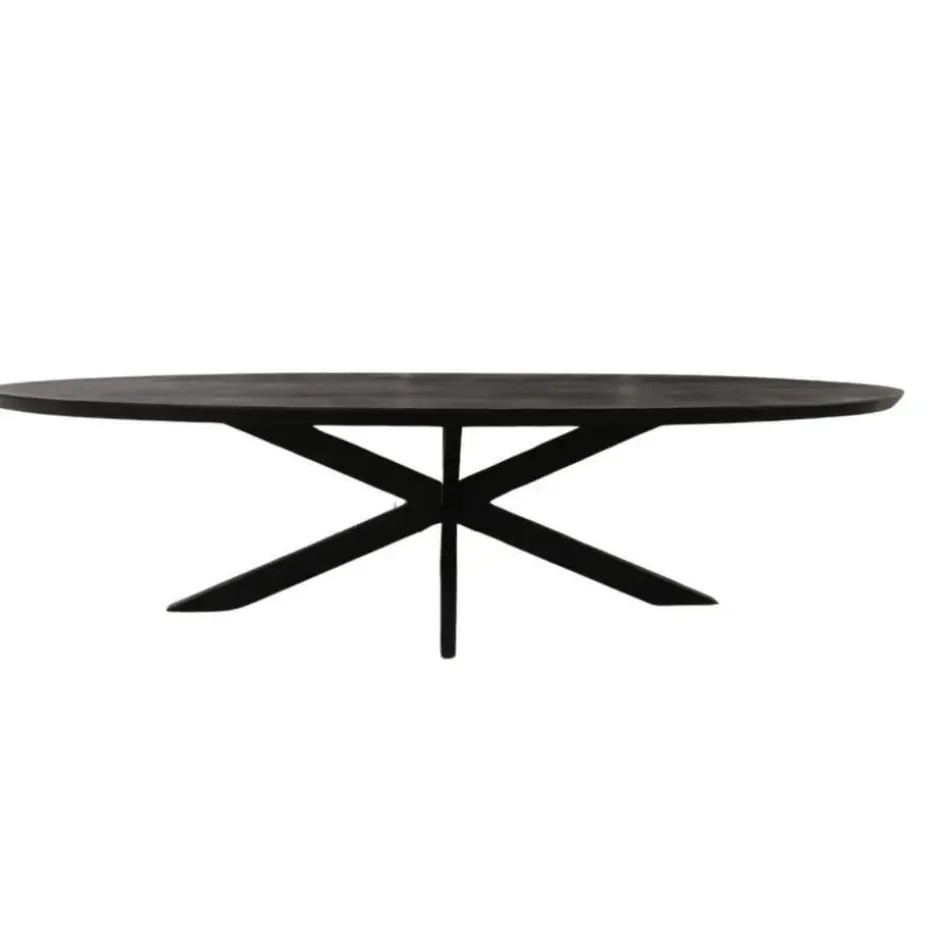 Starfurn - Eettafel Brandy - Zwart - 120x300x76 cm