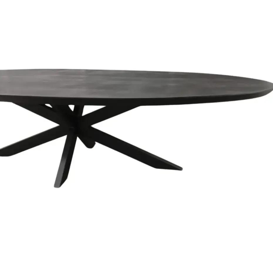 Starfurn - Eettafel Brandy - Zwart - 120x300x76 cm