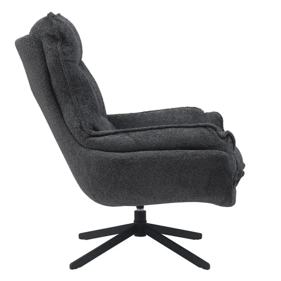 Starfurn - Fauteuil Vera - Grijs - 83x115x59 cm