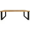 StarFurn - Rechthoekige eettafel Denver - 200 cm - naturel - U-poot