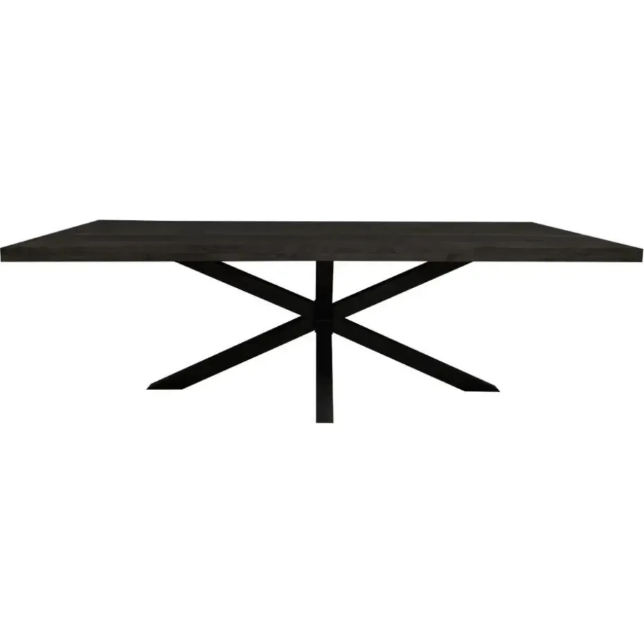 StarFurn - Rechthoekige eettafel Denver - 200 cm - zwart