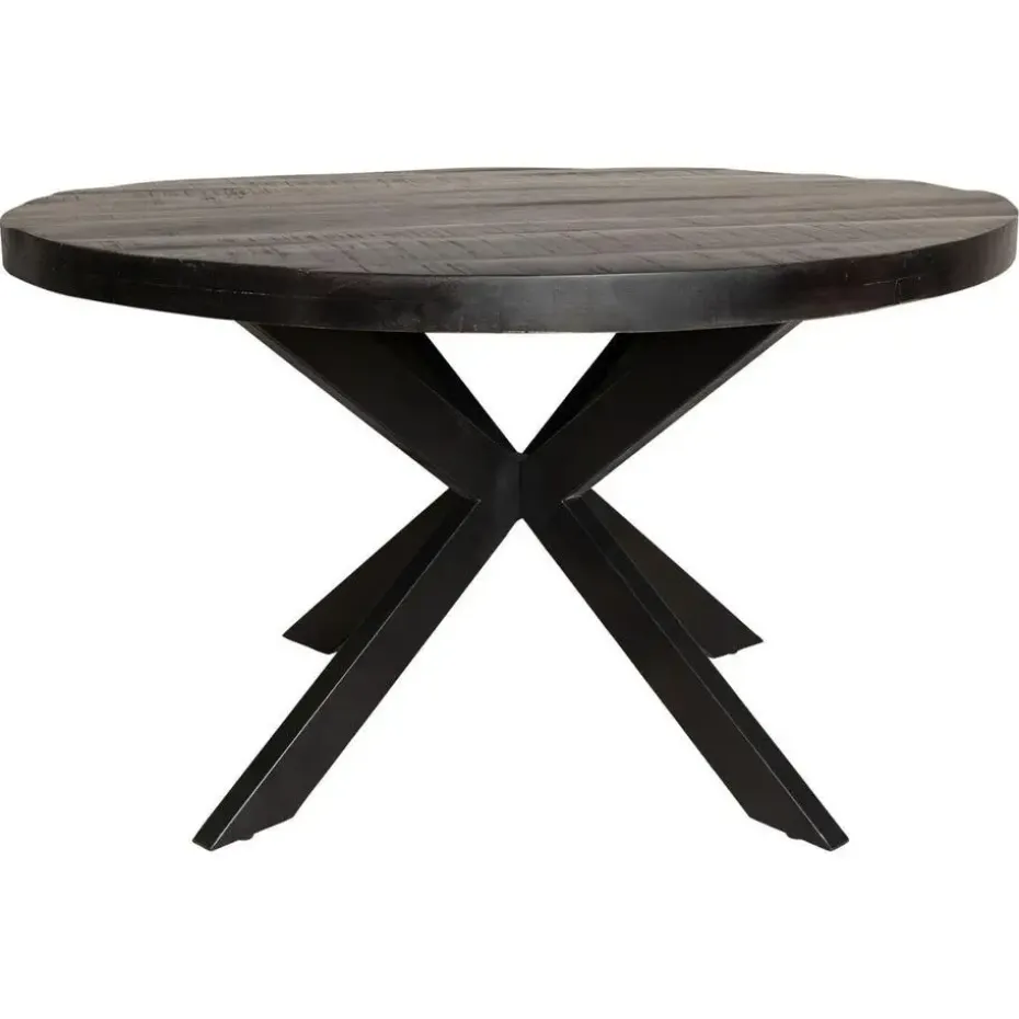 StarFurn - Ronde eettafel Denver - ø130 cm - zwart