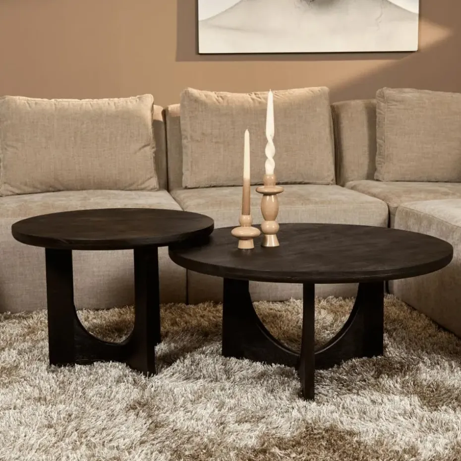 StarFurn - Salontafel Guus - zwart - 60 cm