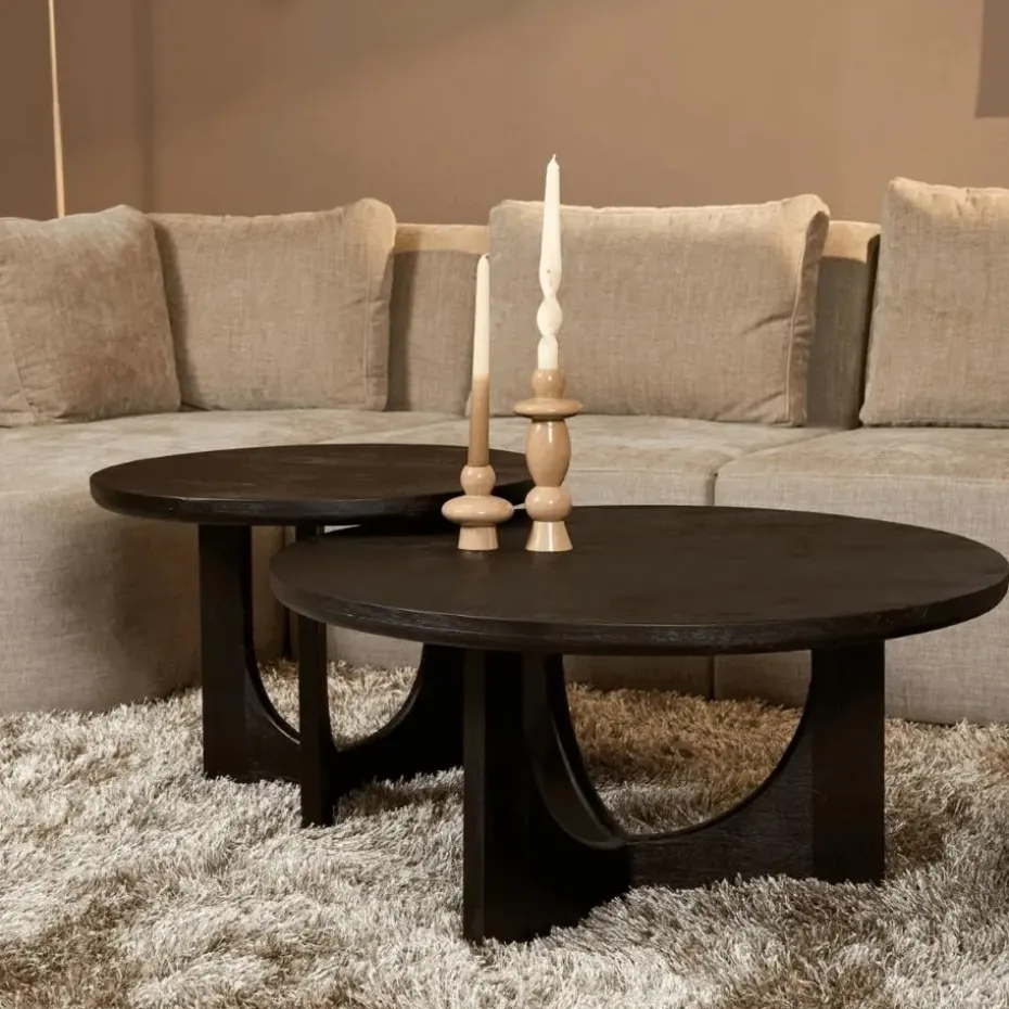 StarFurn - Salontafel Guus - zwart - 60 cm