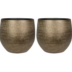 Steege Plantenpot - moderne look - blauw - 31 x 28 cm