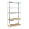 Stellingkast / Magazijnstelling - Zilver - 5 planken