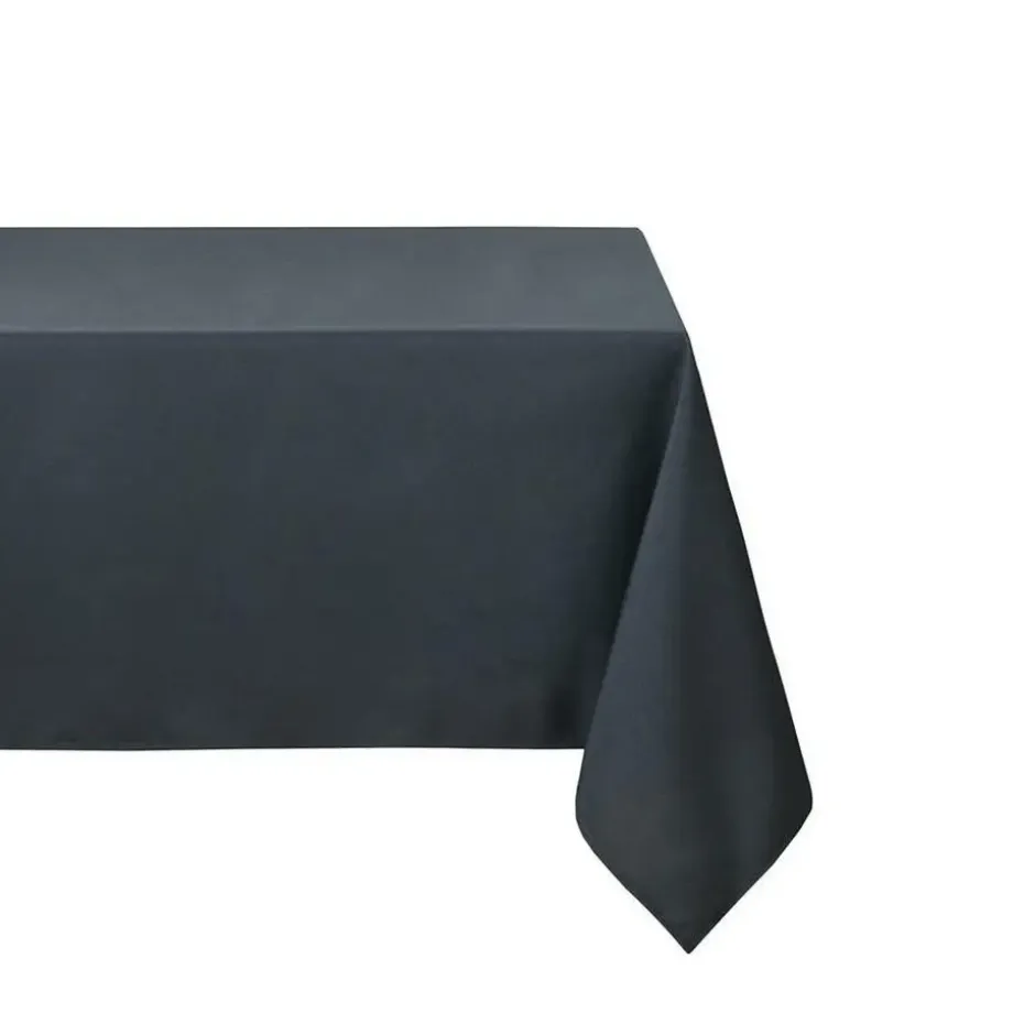 Stof Textile Tafelkleed - 145 x 240 cm - donkergrijs - Tafellaken