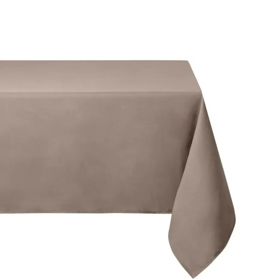 Stof Textiles Tafelkleed - 145 x 200 cm - taupe - Tafellaken