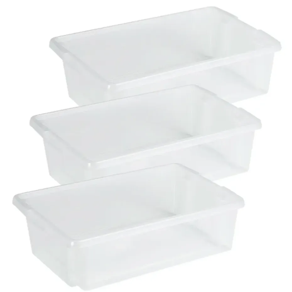 Sunware opslagbox kunststof - 30L - transparant - 59x39x17cm
