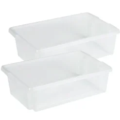 Sunware opslagbox kunststof - 30L - transparant - 59x39x17cm