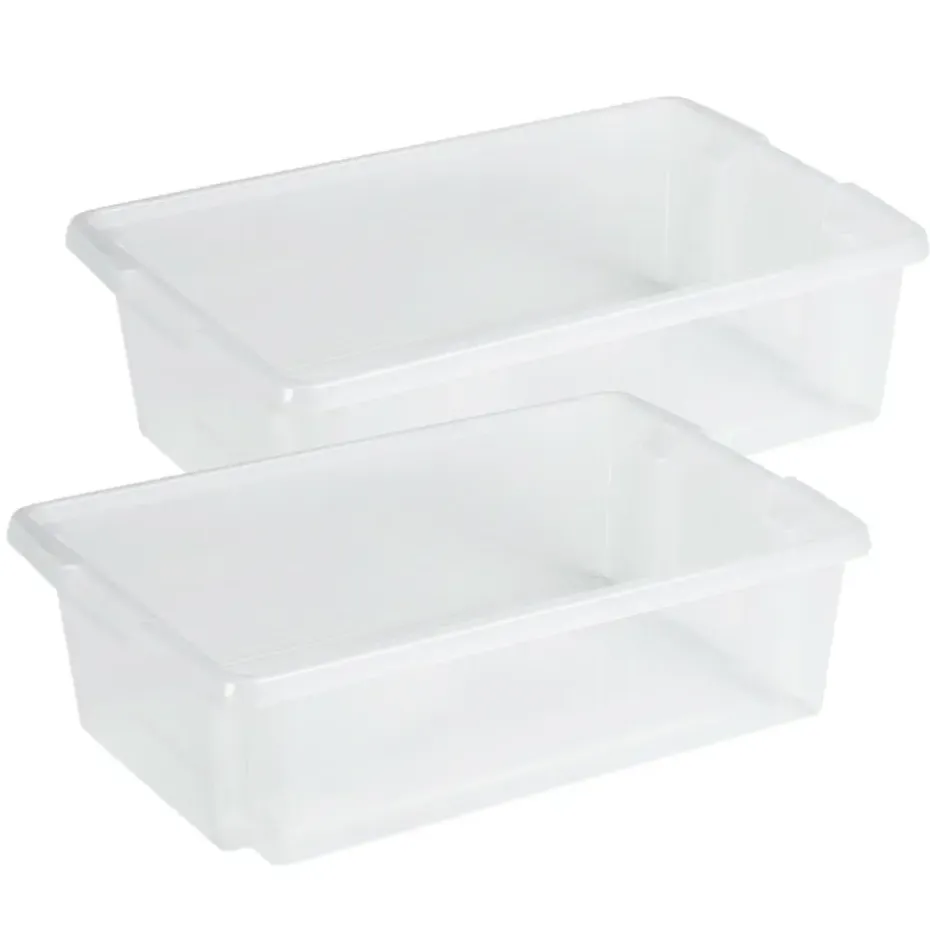 Sunware opslagbox kunststof - 30L - transparant - 59x39x17cm