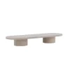 Svea - Antonio ovale salontafel - 60 x 190 cm - marmerlook