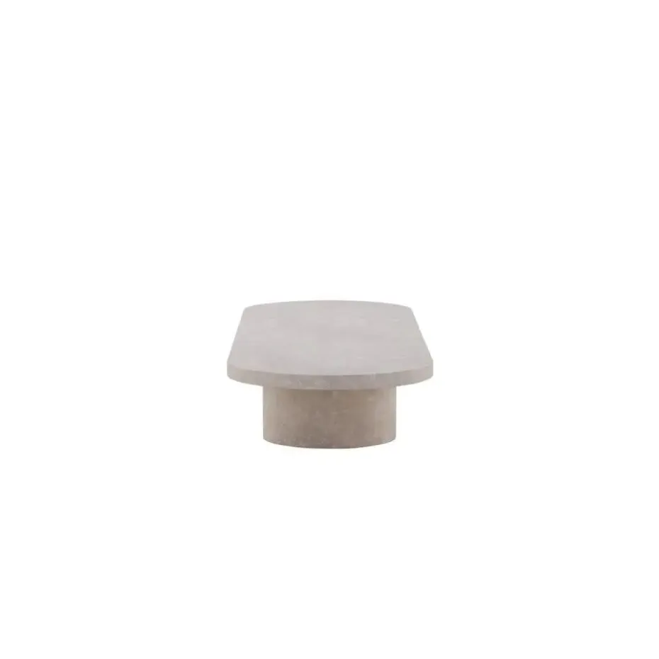 Svea - Antonio ovale salontafel - 60 x 190 cm - marmerlook