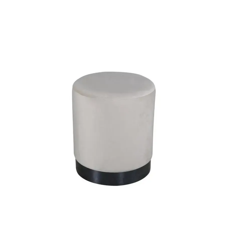 Svea - Cleo poef - velvet - beige