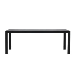 Svea - Farid tuintafel - 205 x 90 x 74 cm - zwart