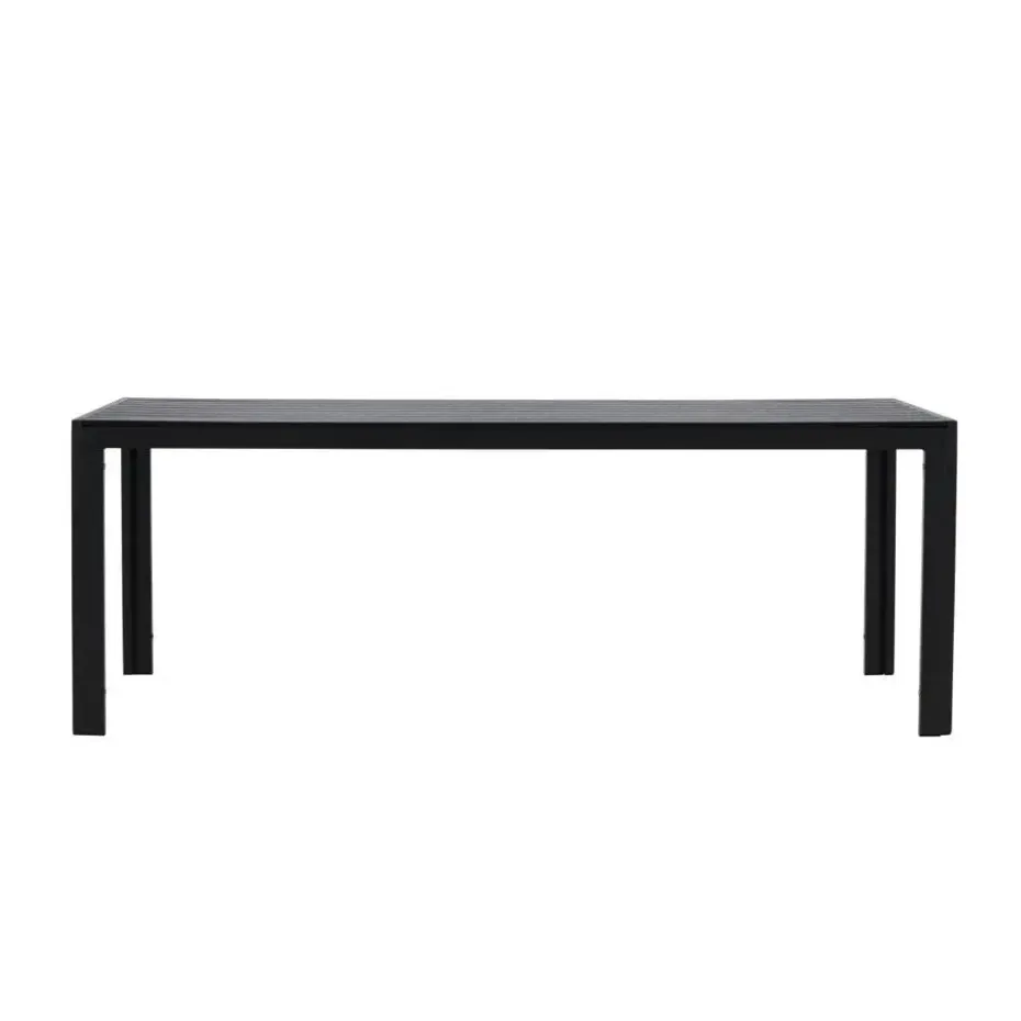 Svea - Farid tuintafel - 205 x 90 x 74 cm - zwart