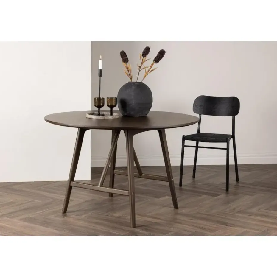 Svea - Isabella ronde eettafel - ø100 cm - donkerbruin
