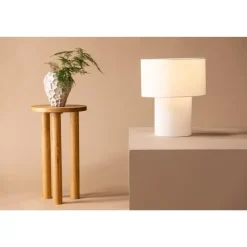 Svea - Koda ronde tafellamp - ø 35 cm - wit
