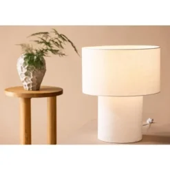 Svea - Koda ronde tafellamp - ø 35 cm - wit