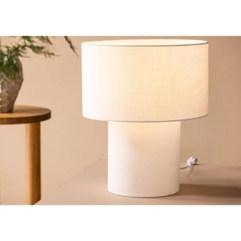 Svea - Koda ronde tafellamp - ø 35 cm - wit