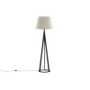 Svea - Nala vloerlamp - 160 cm - linnen - zwart
