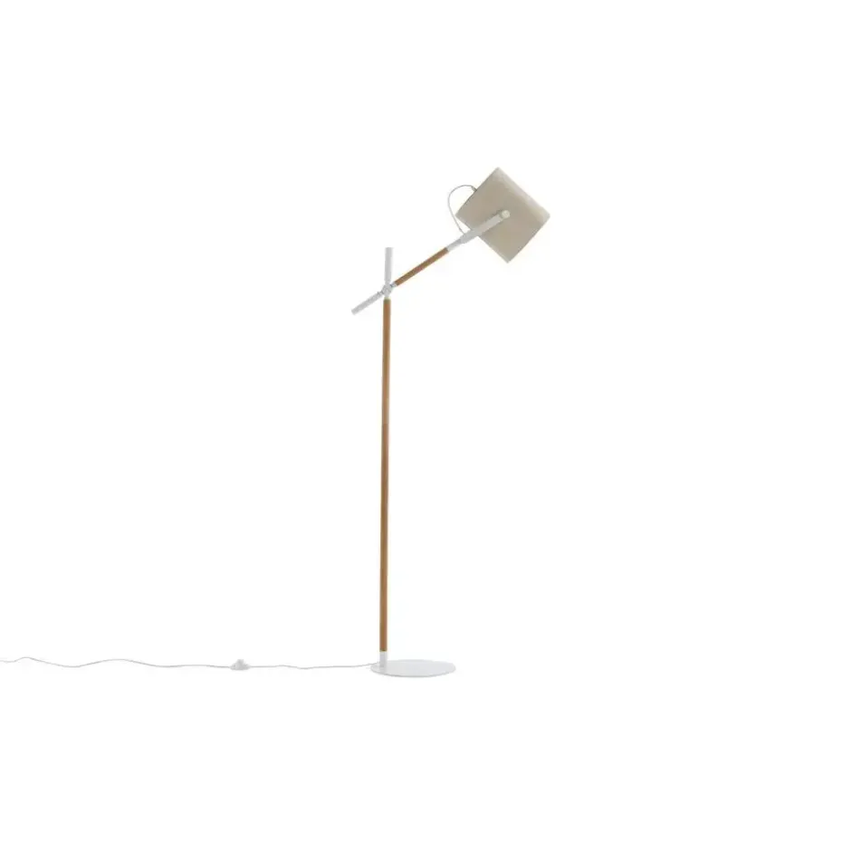 Svea - Nico vloerlamp - hout - wit