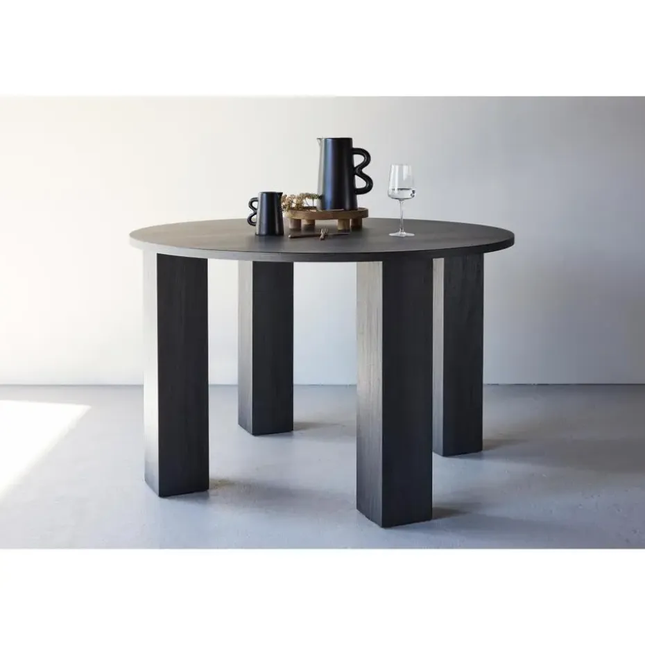Svea - Noémie ronde eettafel - ø120 cm - zwart