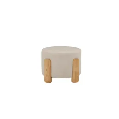 Svea - Nova hocker - boucle - wit